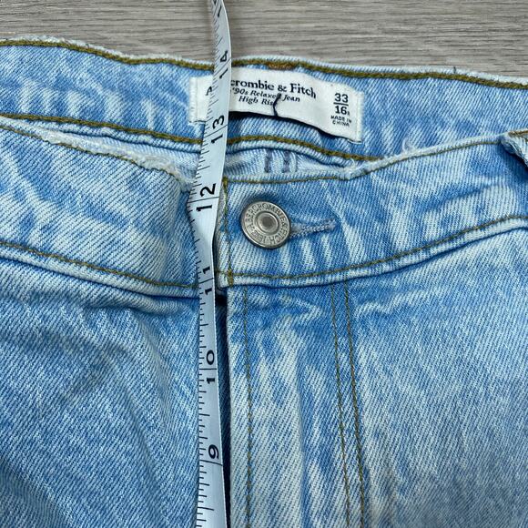 Abercrombie & Fitch The 90s Relaxed High Rise Jeans Women's 33 - Picture 5 of 9